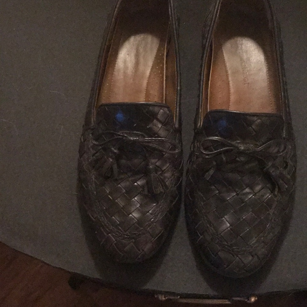 Black loafers